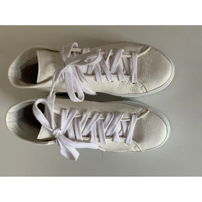 Pre-owned Diemme White Leather Trainers