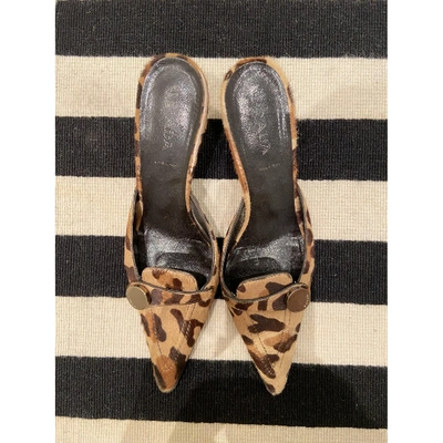 Pre-owned Prada Leather Mules & Clogs