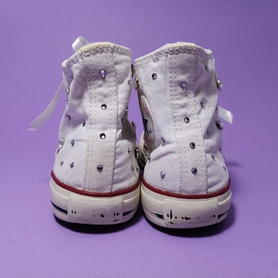 Pre-owned Converse White Cloth Trainers
