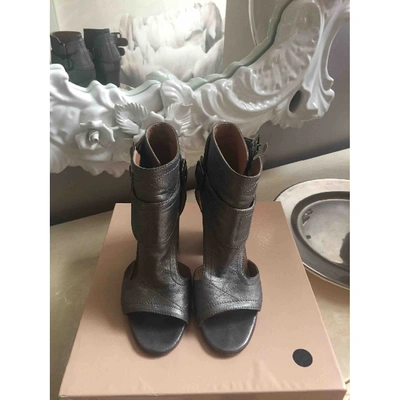 Pre-owned Laurence Dacade Leather Sandals In Silver