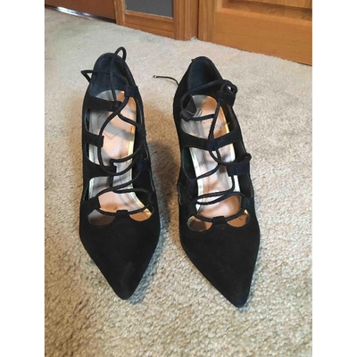 Pre-owned B Brian Atwood Black Suede Heels