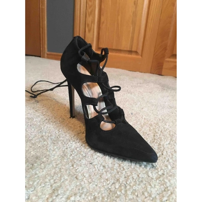 Pre-owned B Brian Atwood Black Suede Heels