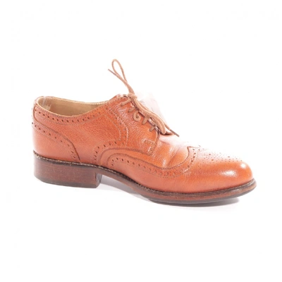 Pre-owned Ludwig Reiter Brown Leather Lace Ups