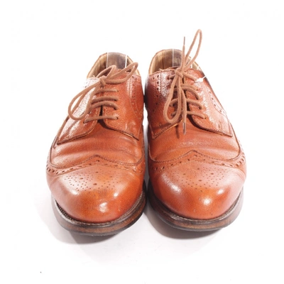 Pre-owned Ludwig Reiter Brown Leather Lace Ups