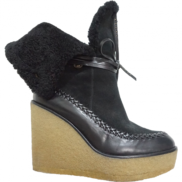 coach suede ankle boots
