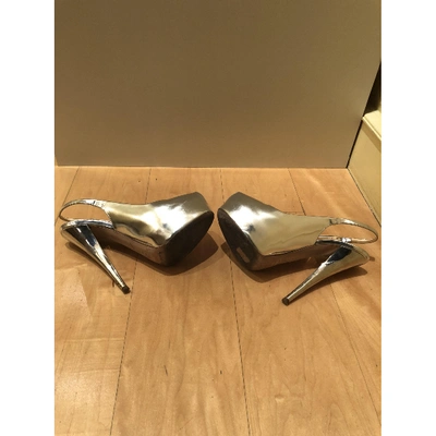 Pre-owned Giuseppe Zanotti Leather Heels In Metallic