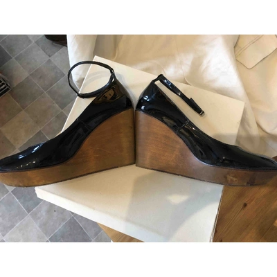 Pre-owned Chloé Black Patent Leather Sandals