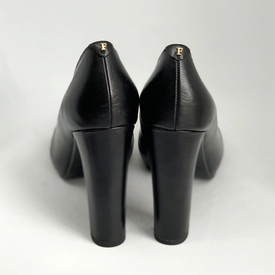 Pre-owned Furla Leather Heels In Black