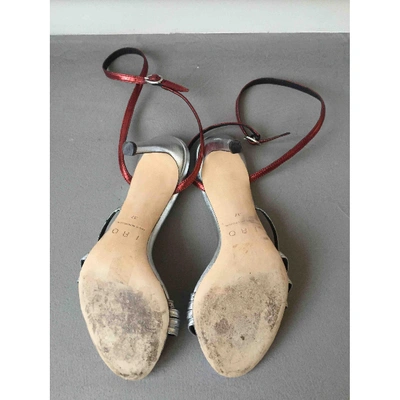 Pre-owned Iro Leather Sandals In Silver