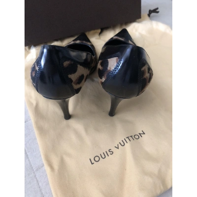 Pre-owned Louis Vuitton Leather Heels In Black