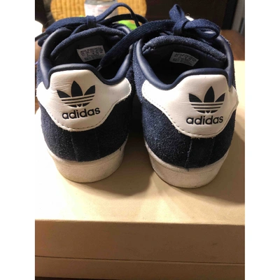 Pre-owned Adidas Originals Superstar Trainers In Blue