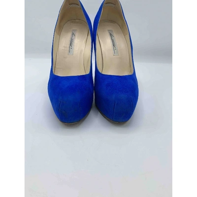 Pre-owned Brian Atwood Heels In Blue
