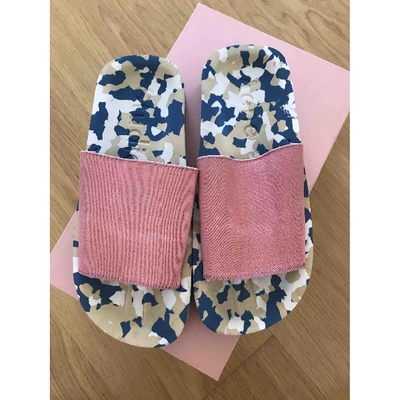 Pre-owned Acne Studios Pink Polyester Sandals