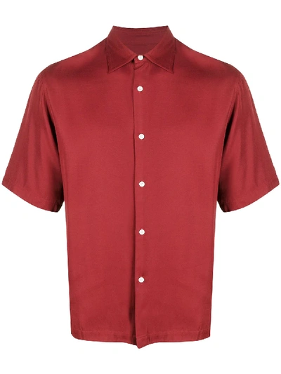 Shop Sandro Saturday Short Sleeve Shirt In Red