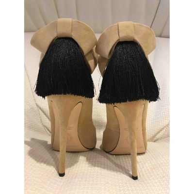 Pre-owned Aleksander Siradekian Beige Suede Heels