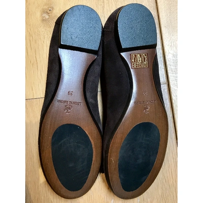 Pre-owned Ludwig Reiter Brown Suede Ballet Flats