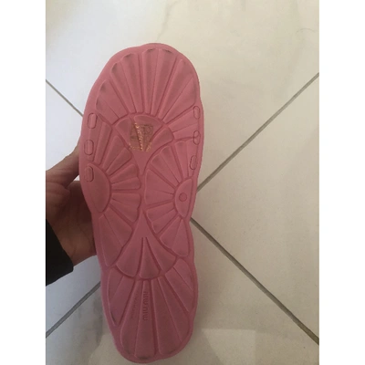Pre-owned Miu Miu Pink Rubber Sandals