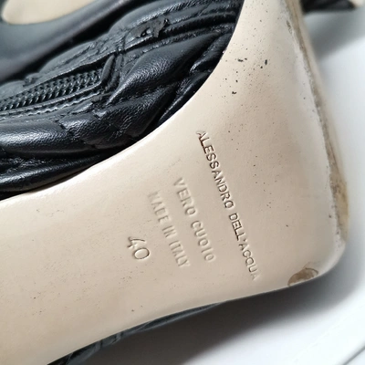 Pre-owned Alessandro Dell'acqua Black Leather Boots