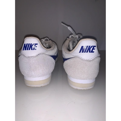 Pre-owned Nike Cortez Cloth Trainers In White