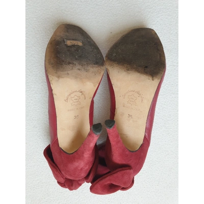 Pre-owned Carven Leather Heels In Red