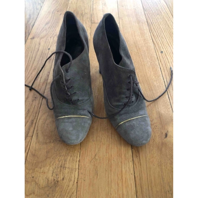 Pre-owned Michel Vivien Grey Suede Ankle Boots