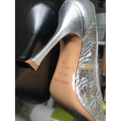 Pre-owned Sergio Rossi Silver Patent Leather Heels