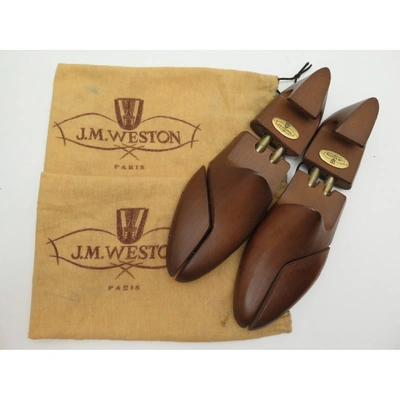 Pre-owned Jm Weston Black Leather Lace Ups