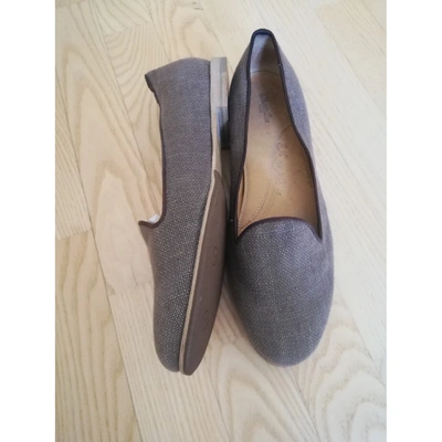 Pre-owned Chatelles Leather Flats