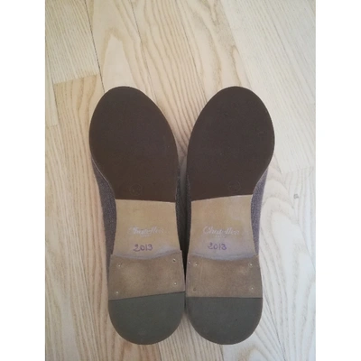 Pre-owned Chatelles Leather Flats