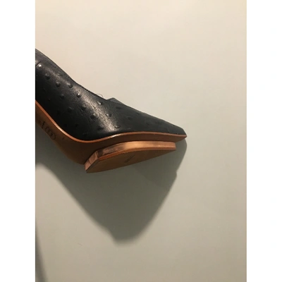 Pre-owned Missoni Leather Heels In Black