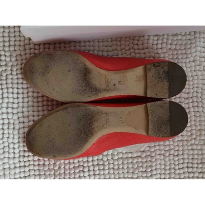 Pre-owned Chloé Pink Leather Ballet Flats