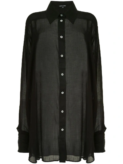 Shop Ann Demeulemeester Double-cuff Shirt In Black