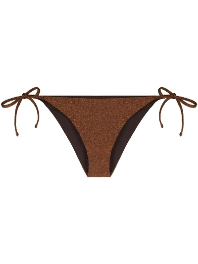 Shop Mc2 Saint Barth Virgo Bikini Bottoms In Brown
