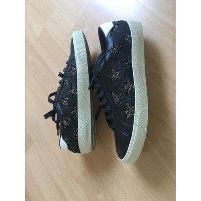 Pre-owned Saint Laurent Leather Trainers