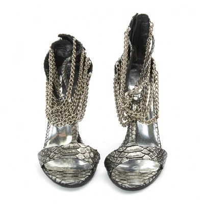 Pre-owned Barbara Bui Grey Python Sandals