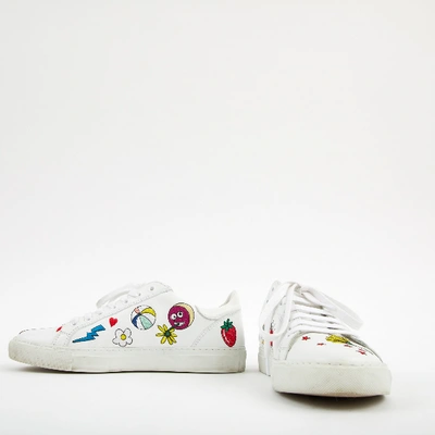Pre-owned Mira Mikati Leather Trainers In White