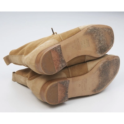 Pre-owned Comptoir Des Cotonniers Camel Suede Ankle Boots