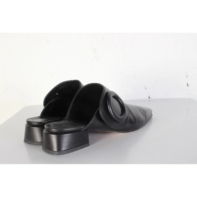 Pre-owned Boyy Black Leather Mules & Clogs