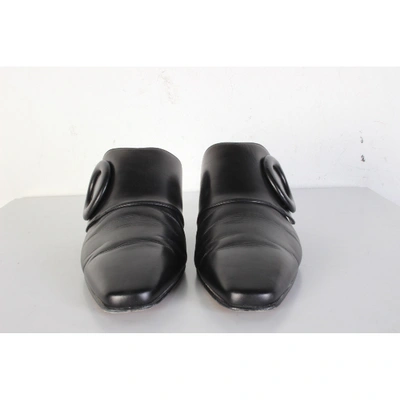 Pre-owned Boyy Black Leather Mules & Clogs