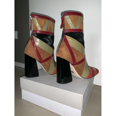 Pre-owned Paula Cademartori Leather Ankle Boots