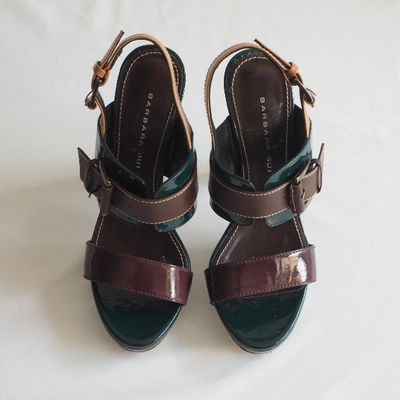 Pre-owned Barbara Bui Patent Leather Heels In Brown