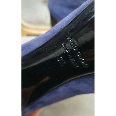 Pre-owned Iceberg Boots In Purple