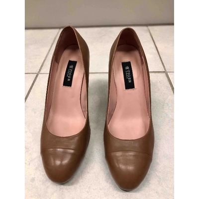 Pre-owned Tiger Of Sweden Brown Leather Heels