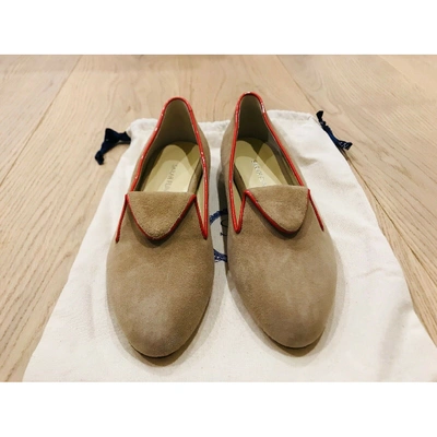 Pre-owned Sarah Flint Beige Leather Flats