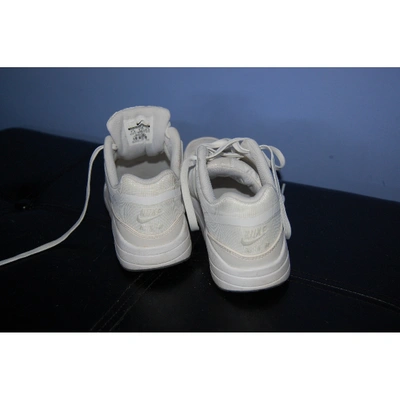 Pre-owned Nike Air Max 1 White Cloth Trainers