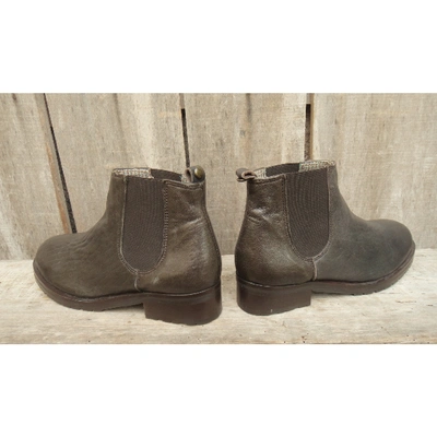 Pre-owned Paul & Joe Sister Leather Ankle Boots In Brown