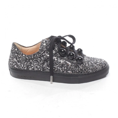 Pre-owned Carven Metallic Glitter Trainers