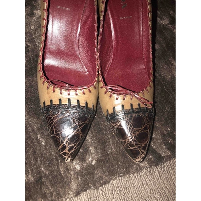 Pre-owned Prada Leather Heels In Multicolour