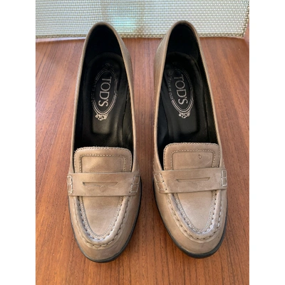 Pre-owned Tod's Brown Leather Heels