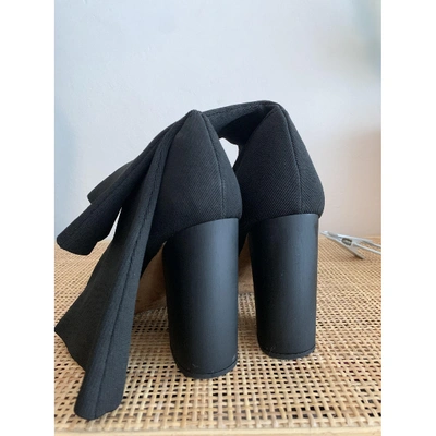 Pre-owned Yeezy Cloth Ankle Boots In Black